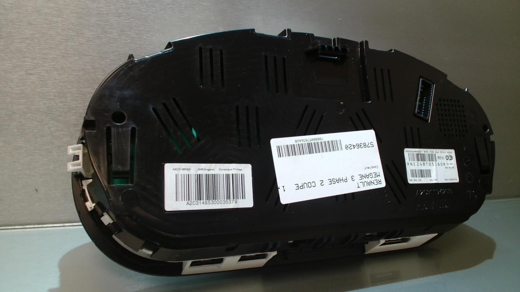 Compteur RENAULT MEGANE 3 PHASE 2 COUPE Diesel - 1