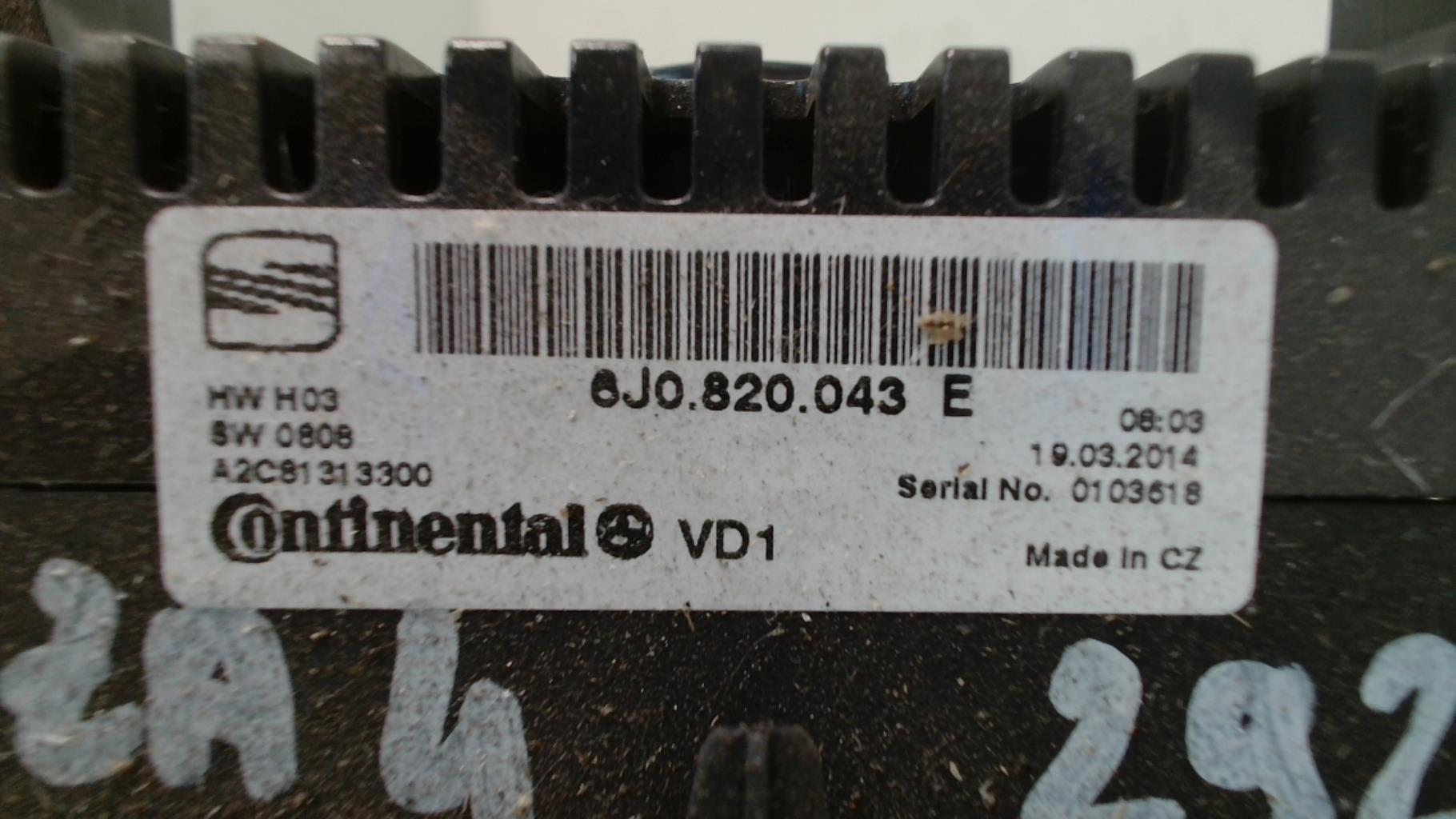 Commande chauffage SEAT IBIZA 4 PHASE 2 Diesel - 1