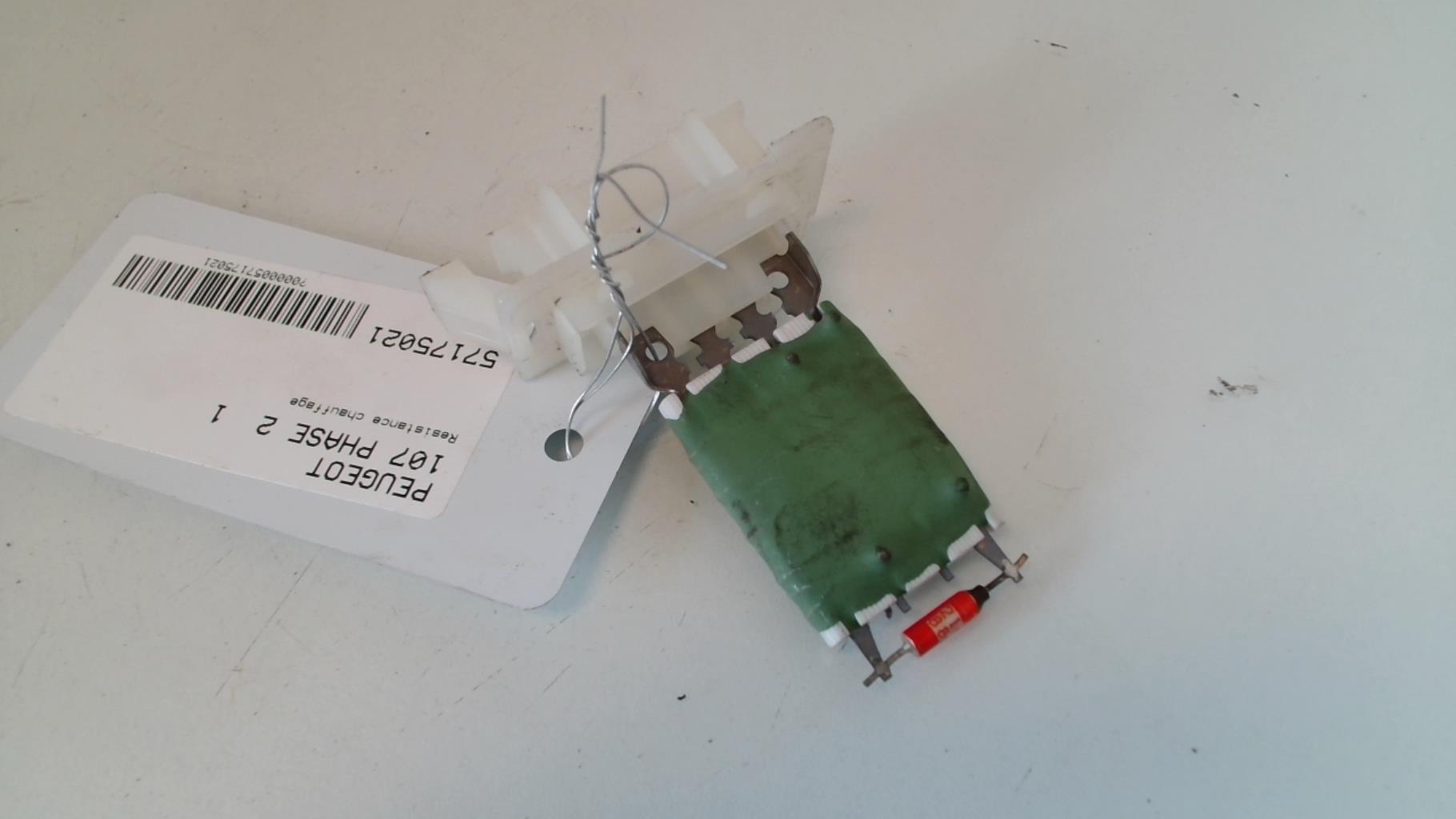 Resistance chauffage PEUGEOT 107 PHASE 2 Essence - 1