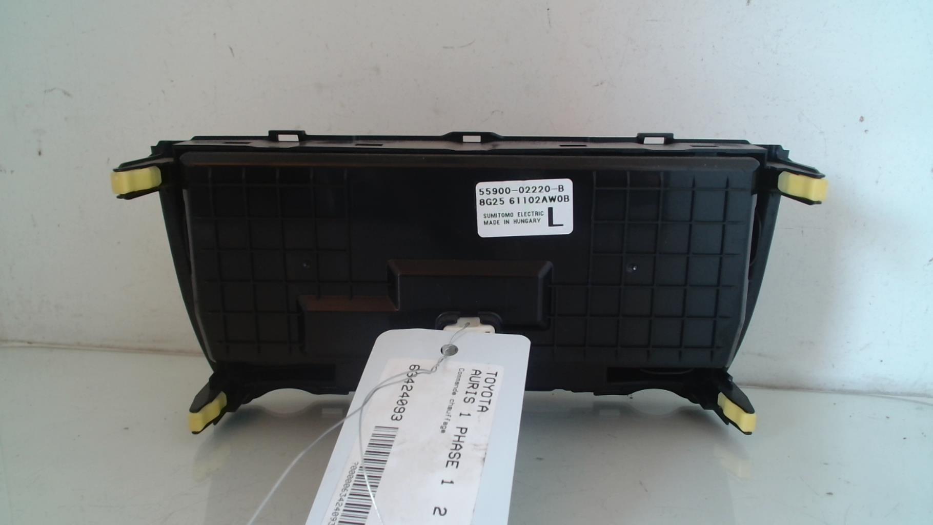 Commande chauffage TOYOTA AURIS 1 PHASE 1 Diesel - 1