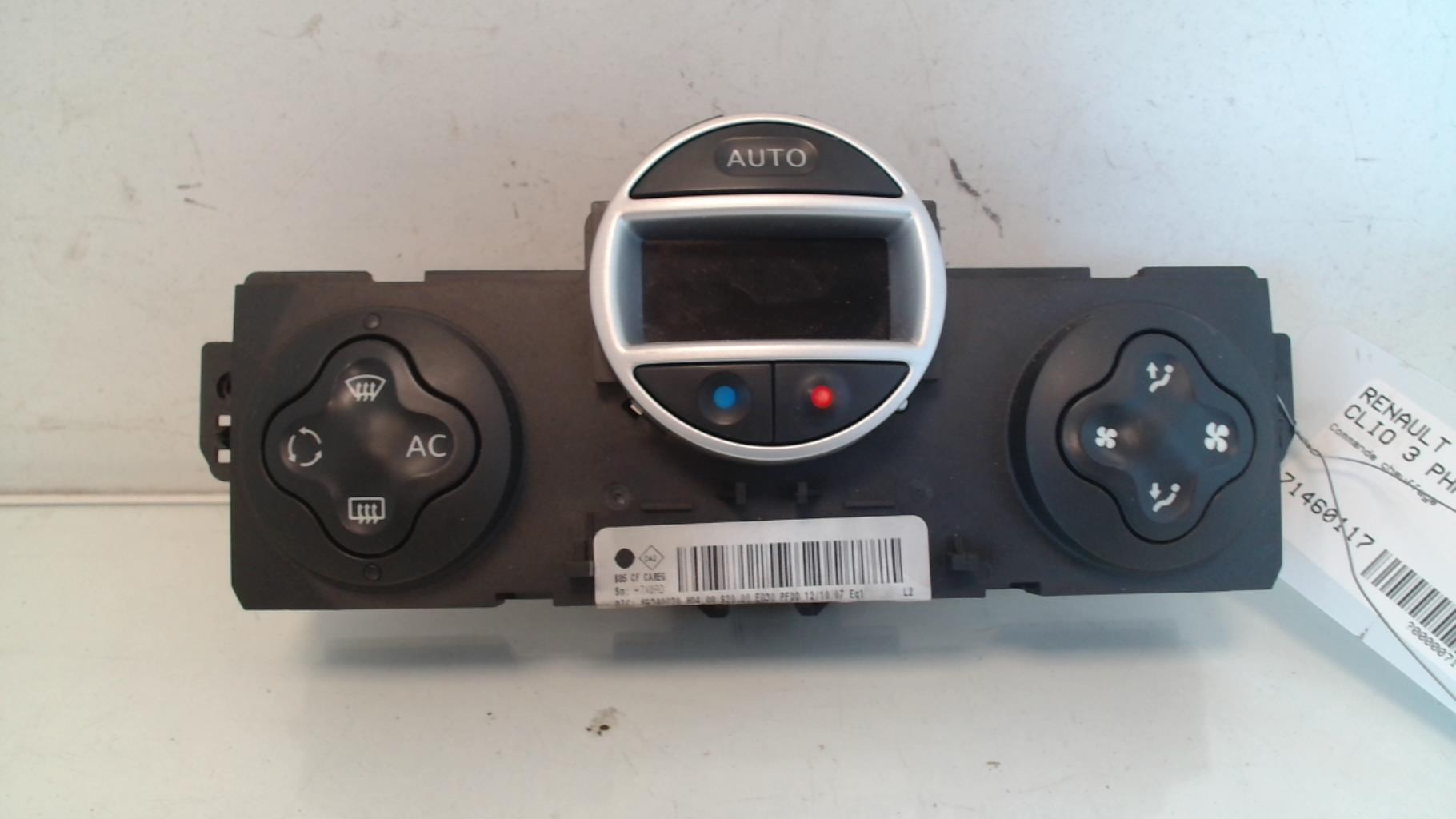 Commande chauffage RENAULT CLIO 3 PHASE 1 Diesel - 1