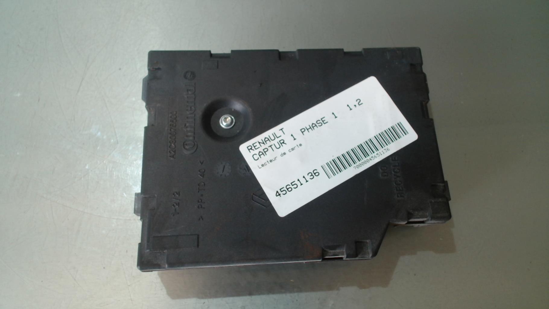 Lettore schede (bloccasterzo) RENAULT CAPTUR 1 PHASE 1 Gasolina - 1