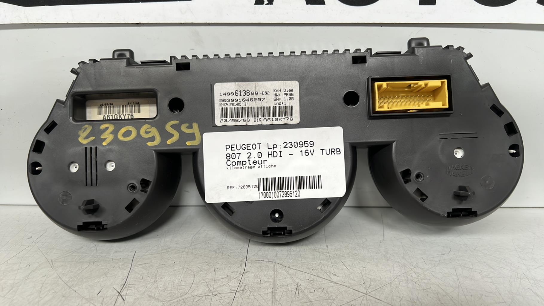 Compteur PEUGEOT 807 Diesel - 1