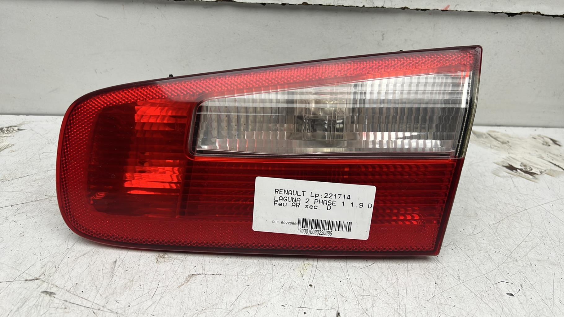 Feu arriere secondaire droit (feux) RENAULT LAGUNA 2 PHASE 1 Diesel - 1