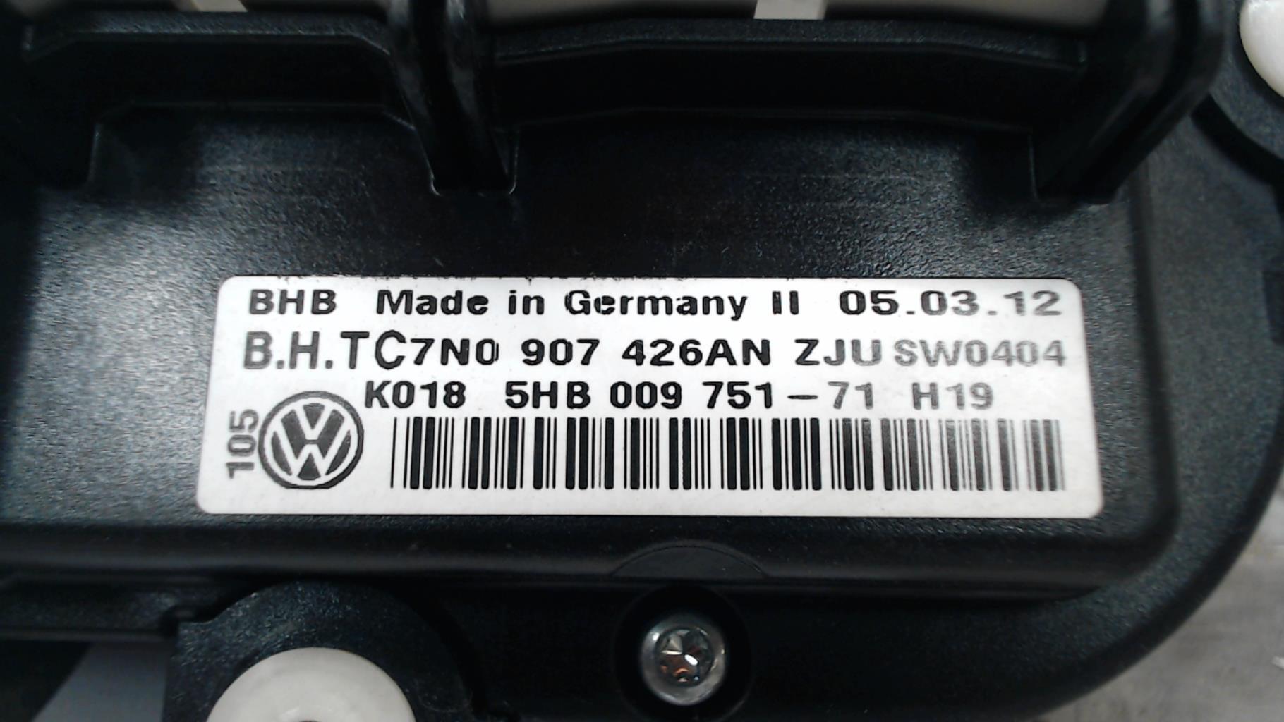Commande chauffage VOLKSWAGEN GOLF 6 BREAK Diesel - 1