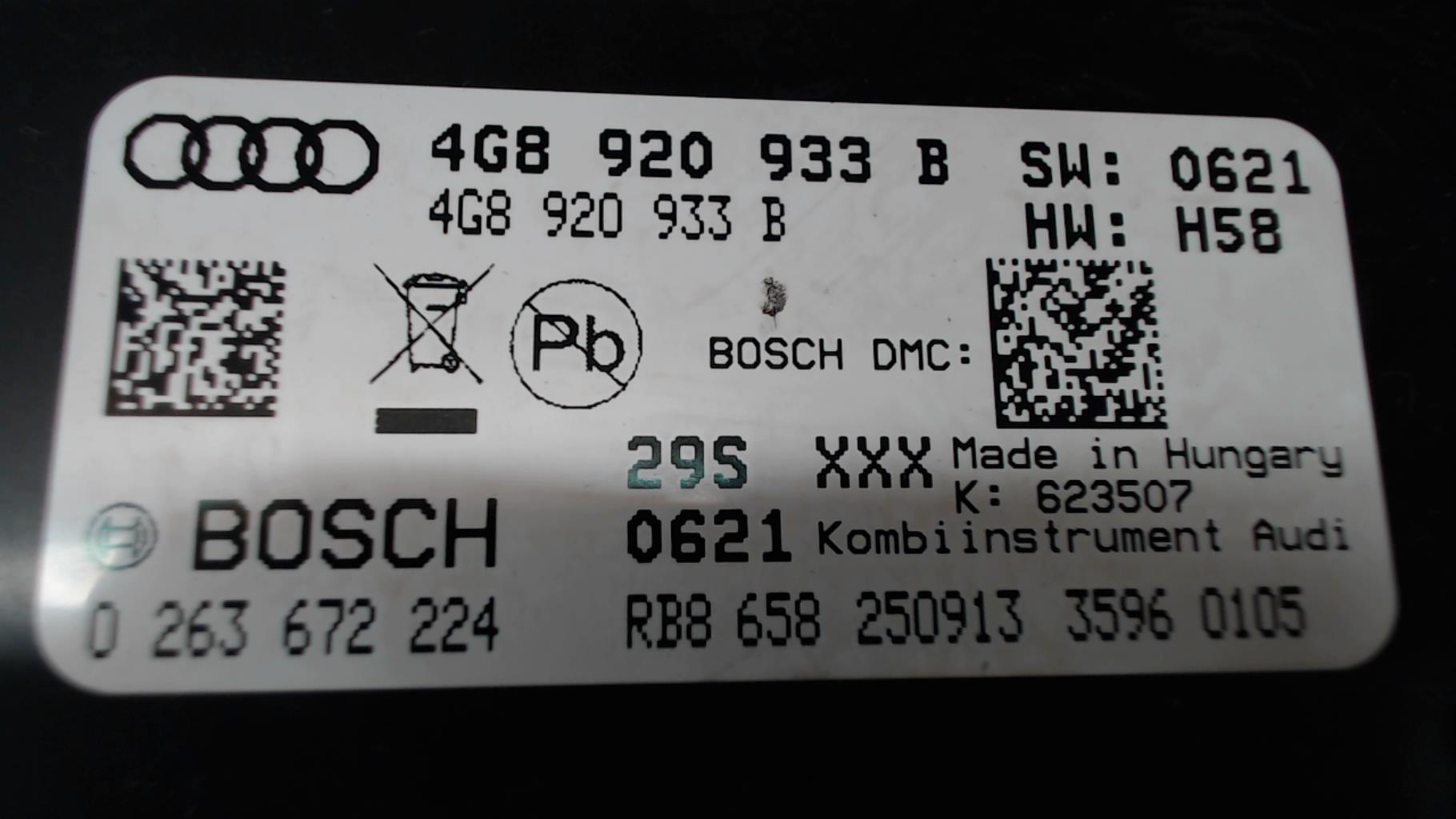 Compteur AUDI A7 1 SPORTBACK PHASE 1 Diesel - 1