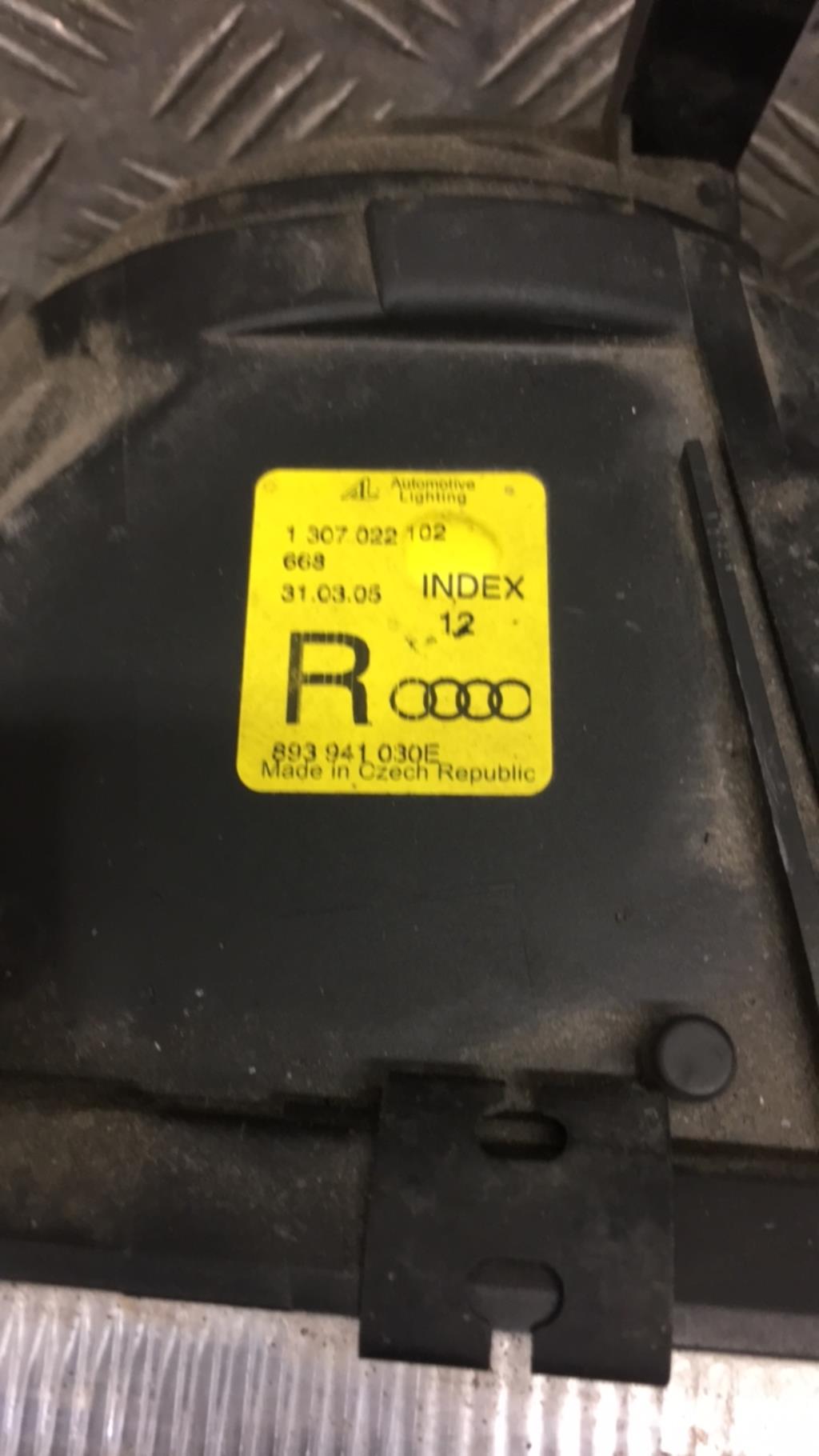 Gruppo ottico anteriore principale destro (luci)(faro) AUDI 80 3 PHASE 2 Gasolina - 1
