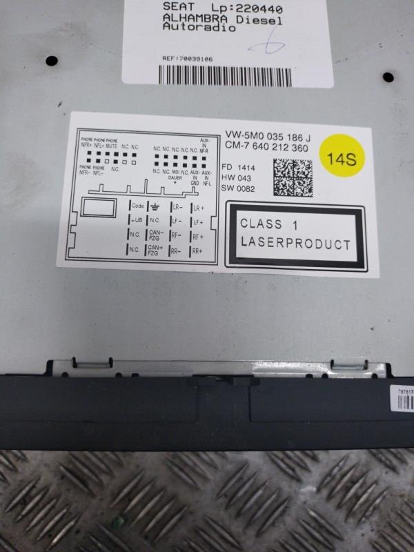 Autoradio SEAT ALHAMBRA Diesel - 1