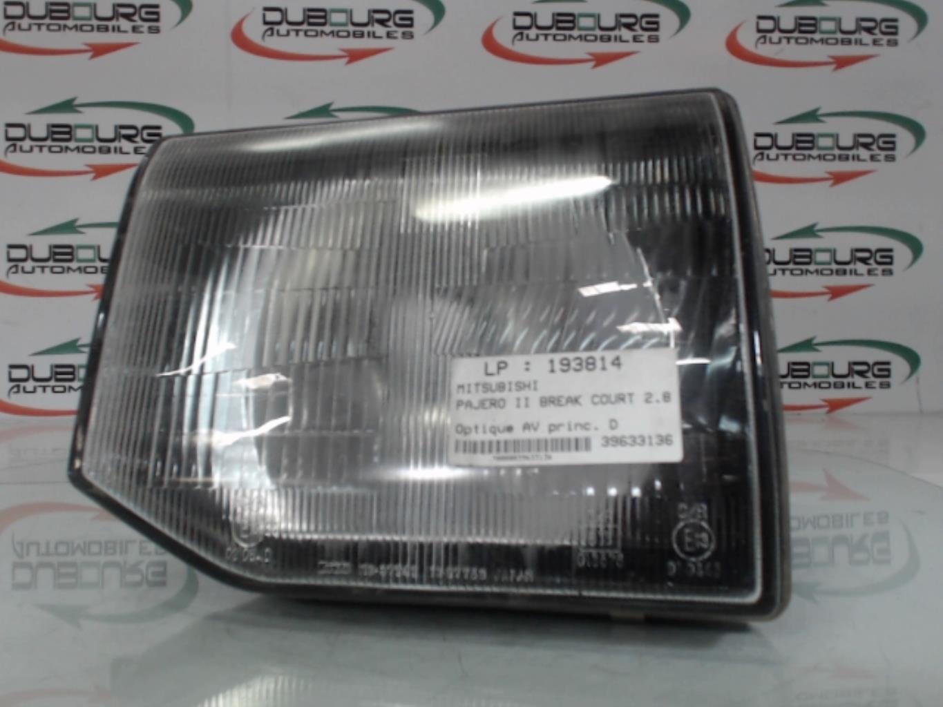Gruppo ottico anteriore principale destro (luci)(faro) MITSUBISHI PAJERO 2 Diésel - 1