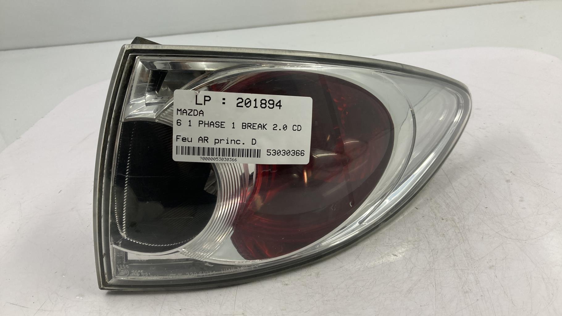 Fanale posteriore principale destro (luci) MAZDA 6 1 PHASE 1 BREAK Diésel - 1