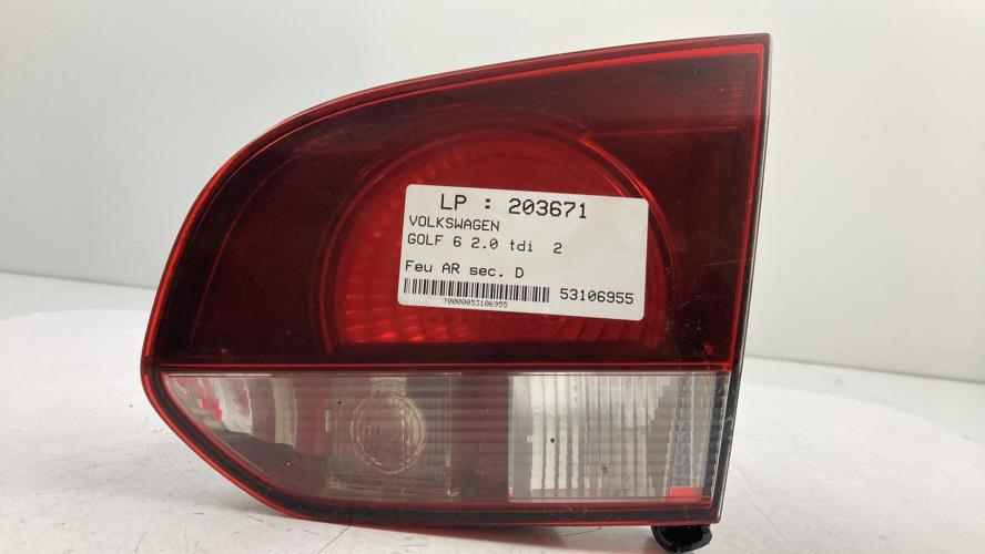 Image Feu arriere secondaire droit (feux) - VOLKSWAGEN GOLF 6