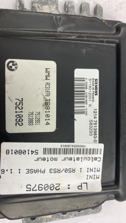 Image Calculateur moteur - MINI MINI 1 R50/R53