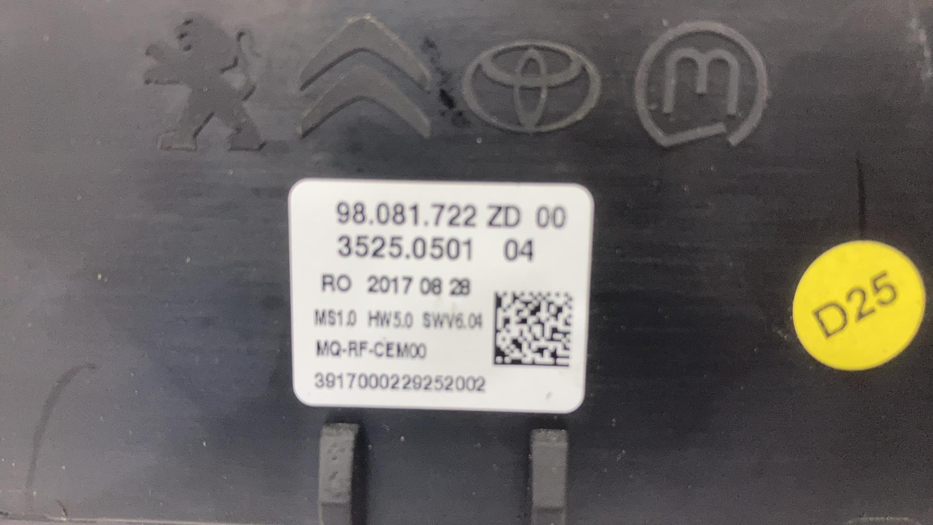Commande chauffage TOYOTA PROACE 2 PHASE 1 Diesel - 1