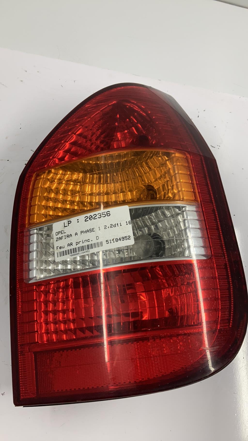 Fanale posteriore principale destro (luci) OPEL ZAFIRA A PHASE 1 Diésel - 1