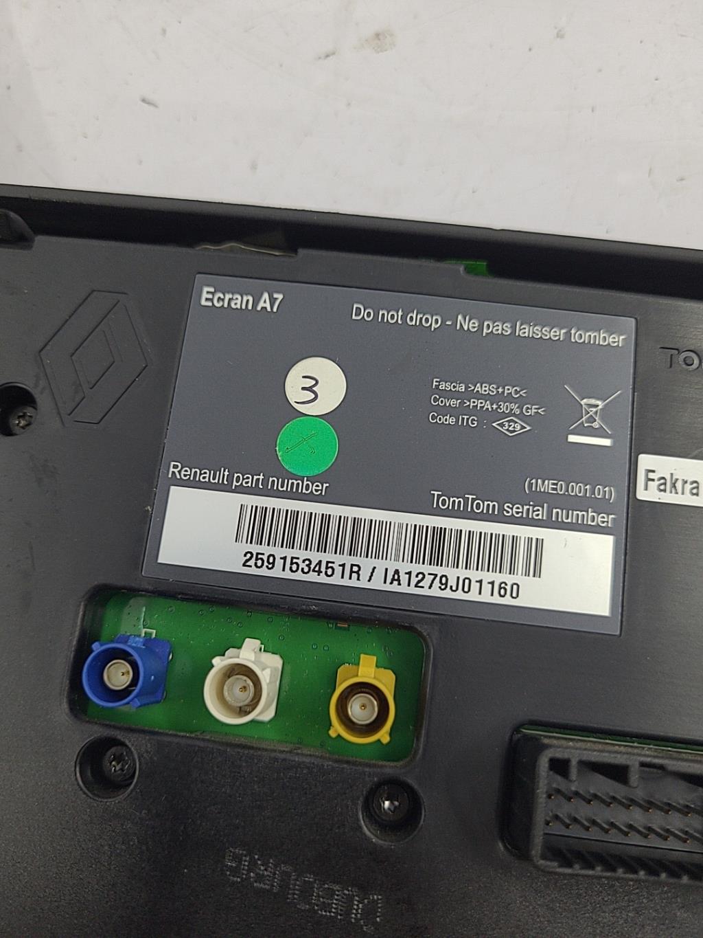 Ecran GPS RENAULT MEGANE 3 PHASE 1 Diesel - 1