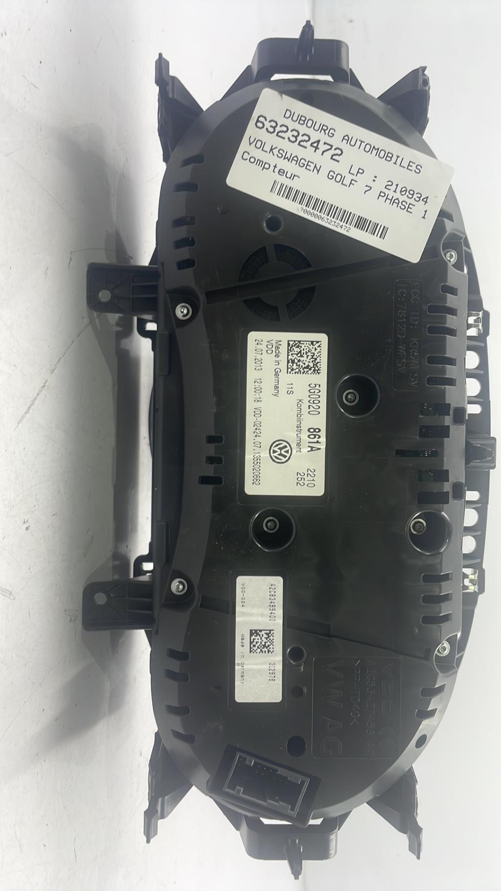 Compteur VOLKSWAGEN GOLF 7 PHASE 1 BREAK Diesel - 1