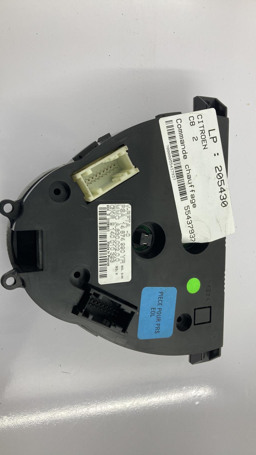 Commande chauffage CITROEN C8 Diesel - 1