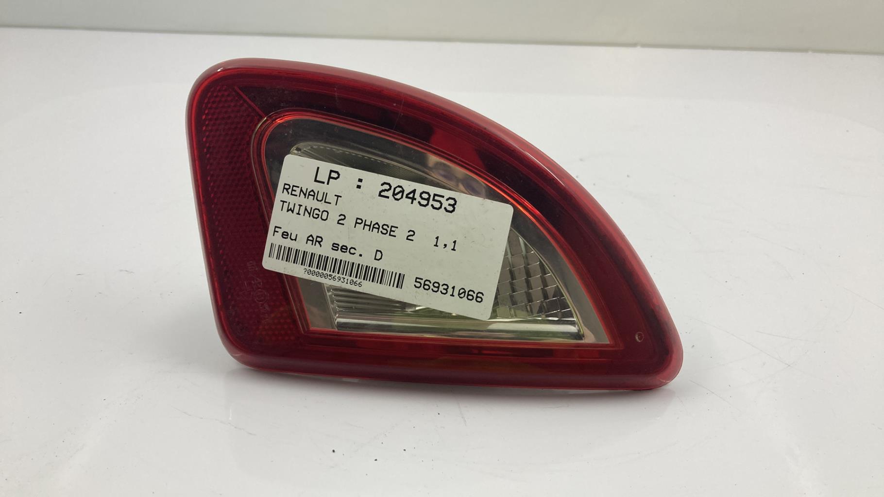 Feu arriere secondaire droit (feux) RENAULT TWINGO 2 PHASE 2 Essence - 1