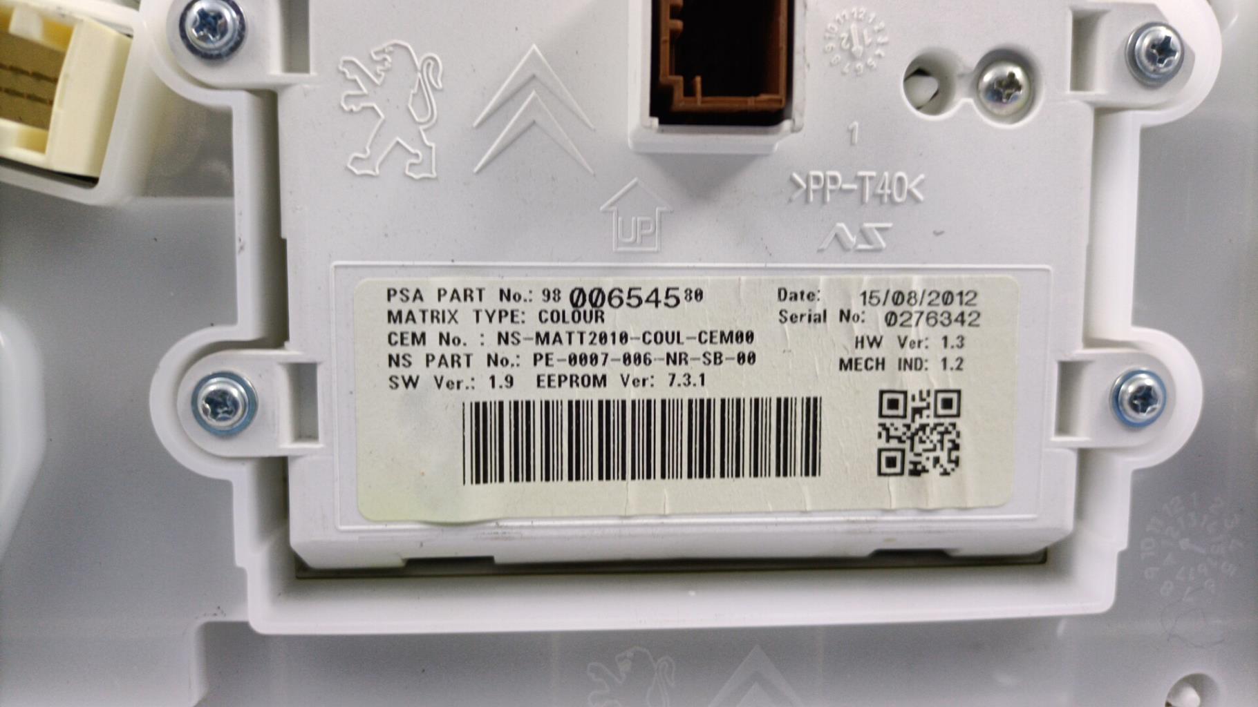 Compteur PEUGEOT 208 1 PHASE 1 Diesel - 1