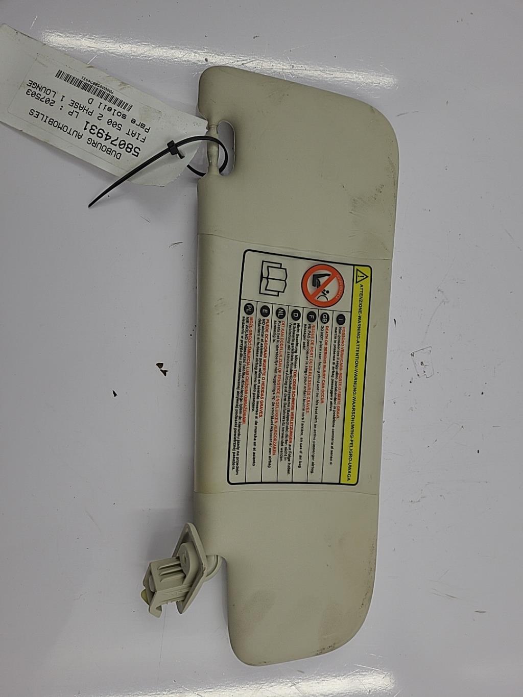 Visiera parasole destra FIAT 500 2 PHASE 1 Diésel - 1