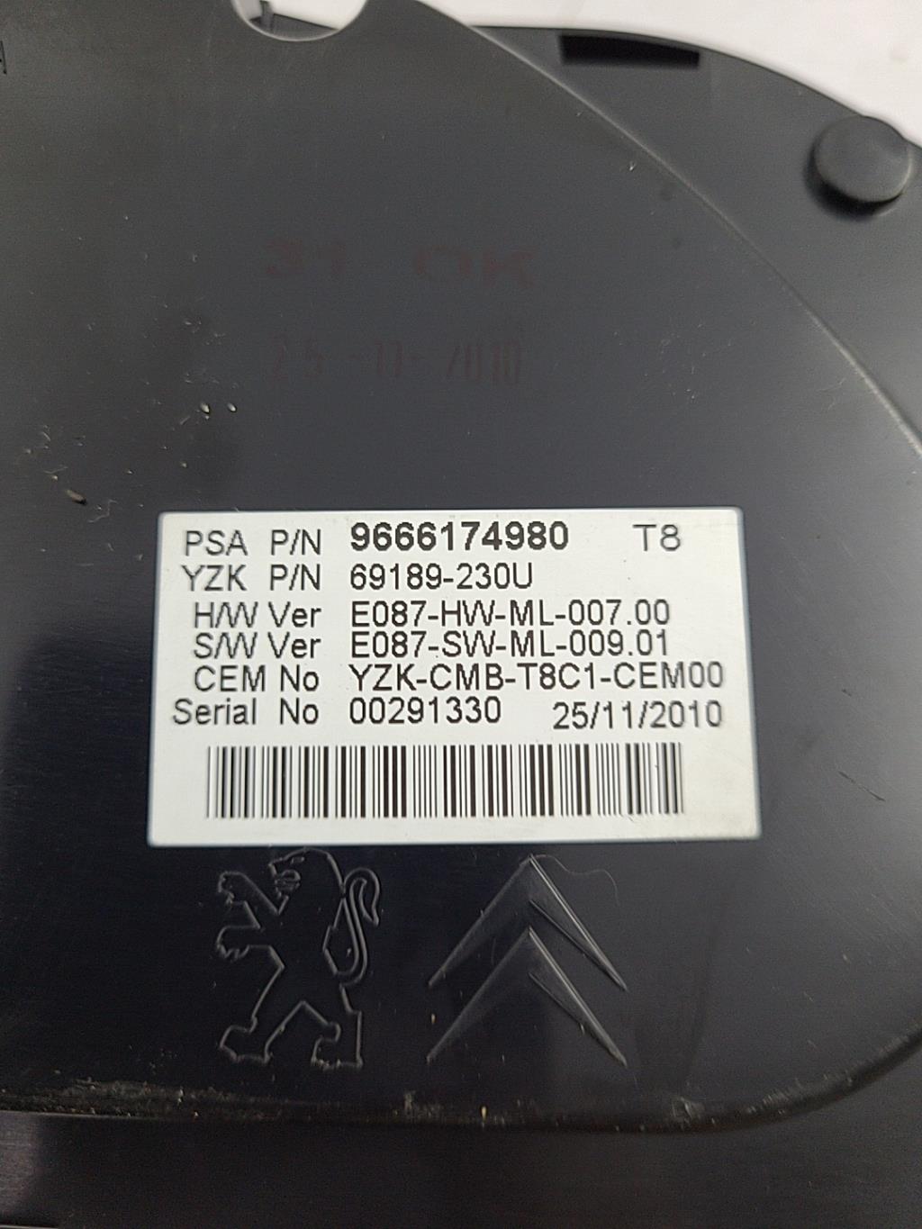 Compteur PEUGEOT 3008 1 PHASE 1 Diesel - 1