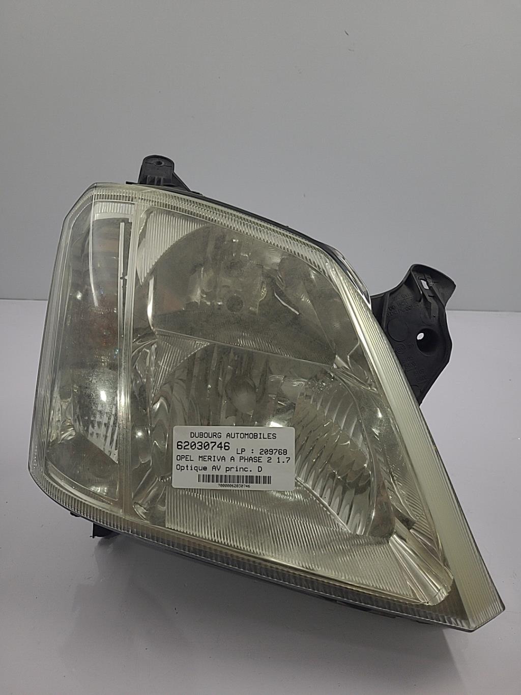 Gruppo ottico anteriore principale destro (luci)(faro) OPEL MERIVA A PHASE 2 Diésel - 1