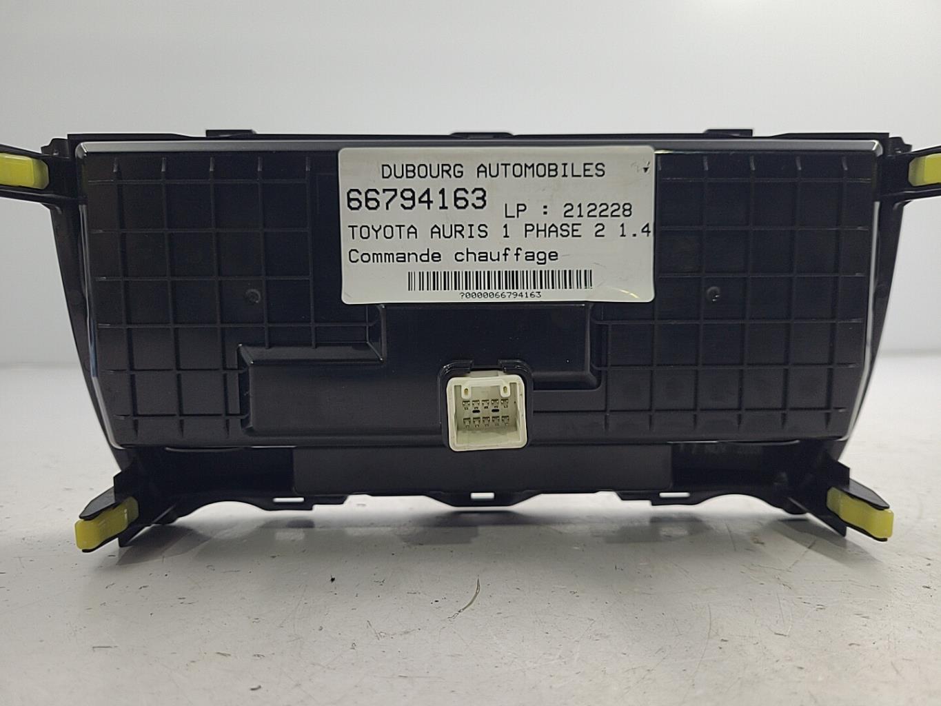 Commande chauffage TOYOTA AURIS 1 PHASE 2 Diesel - 1