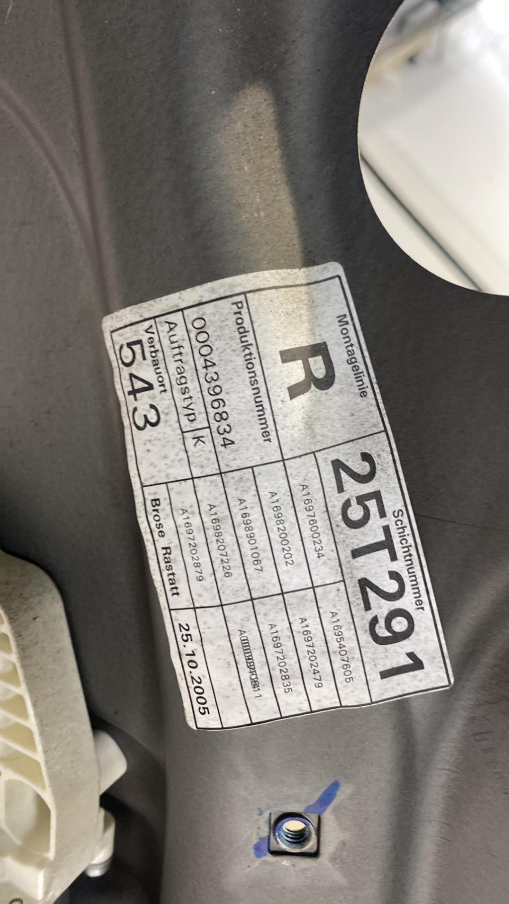 Alzacristalli elettrico anteriore destro MERCEDES CLASSE B 245 PHASE 1 Diésel - 1