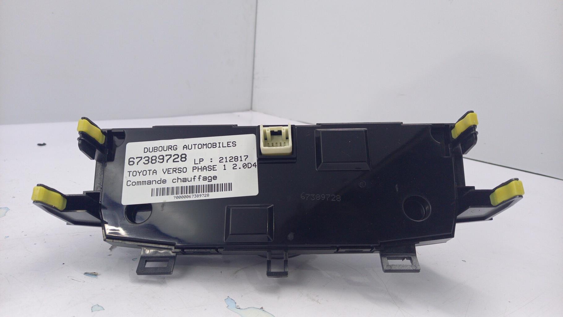 Commande chauffage TOYOTA VERSO PHASE 1 Diesel - 1