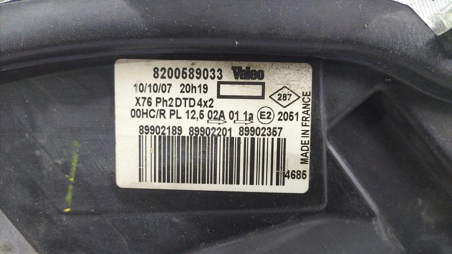 Image Optique avant principal droit (feux)(phare) - RENAULT KANGOO 1