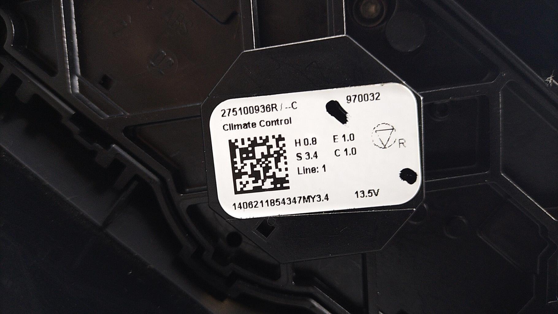 Commande chauffage RENAULT ZOE Electricité - 1