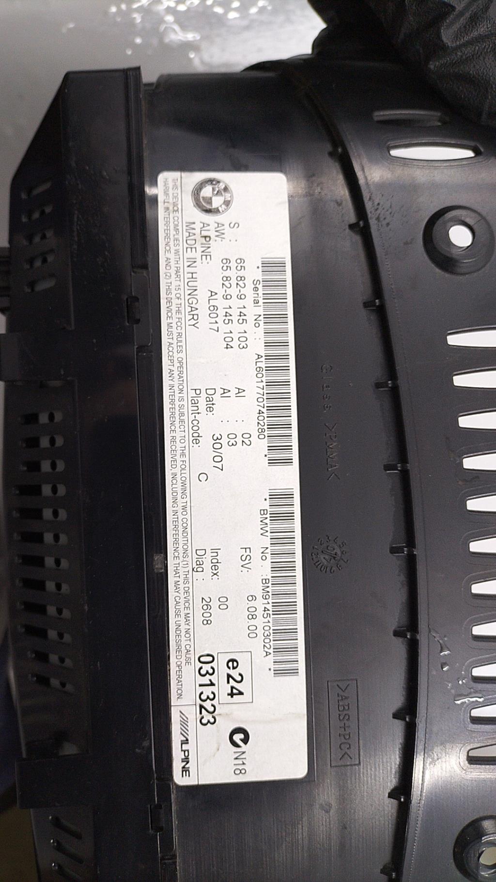 Ecran GPS BMW SERIE 3 E90 PHASE 1 Diesel - 1