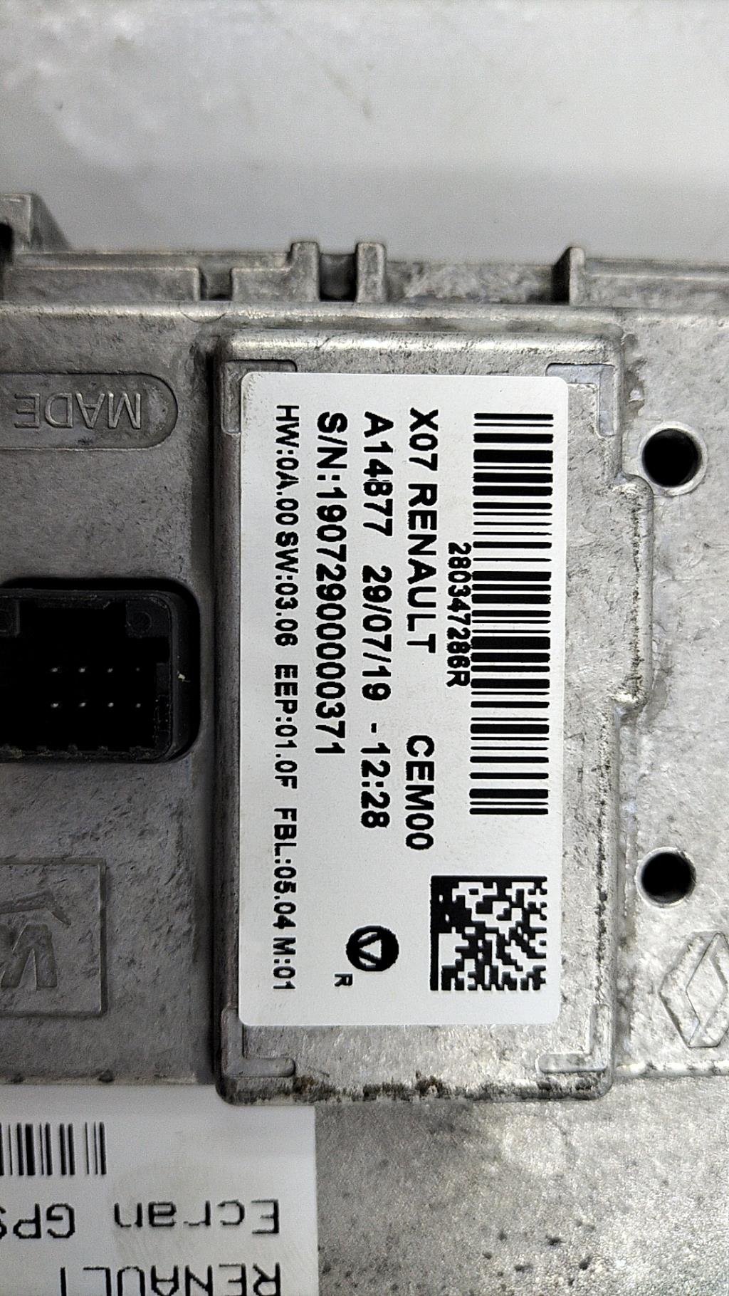 Ecran GPS RENAULT TWINGO 3 PHASE 2 Essence - 1