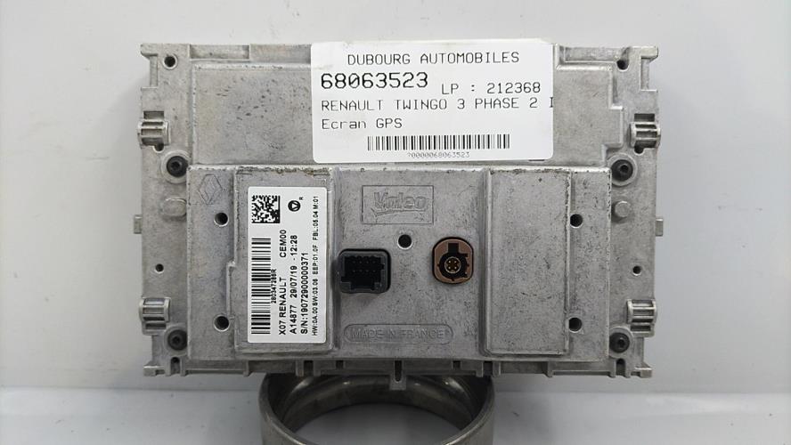 Image Ecran GPS - RENAULT TWINGO 3