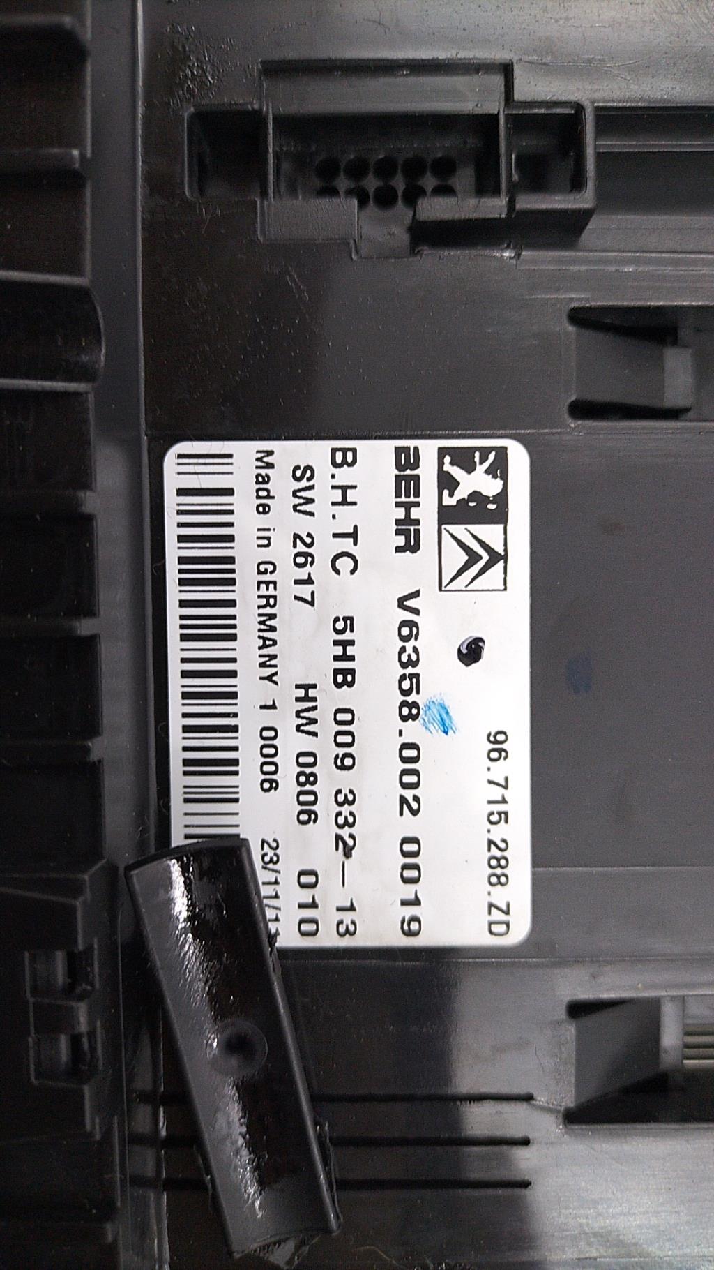 Commande chauffage CITROEN C5 2 BREAK Diesel - 1