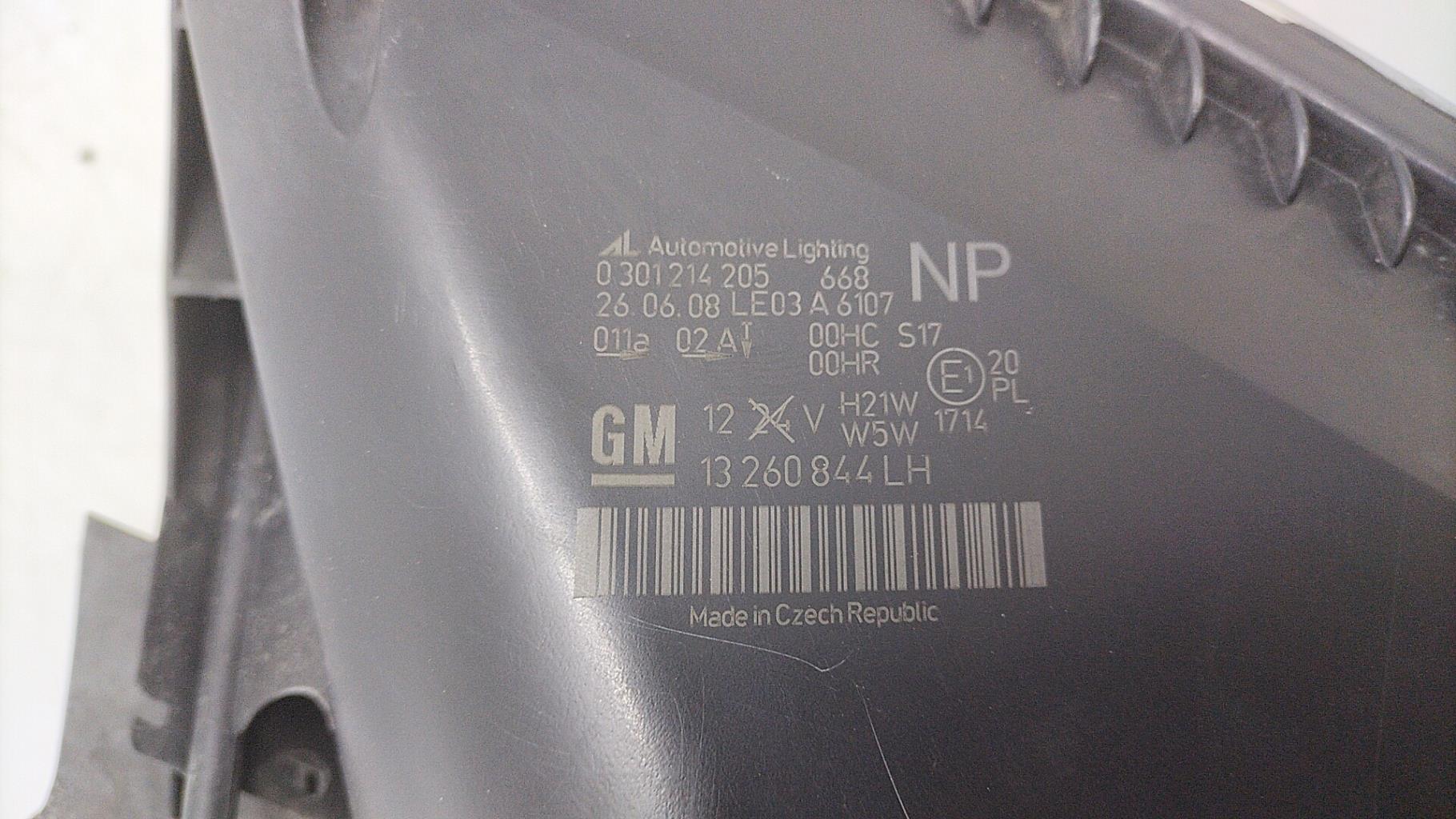 Gruppo ottico anteriore principale sinistro (luci)(faro) OPEL ZAFIRA B PHASE 2 Diésel - 1