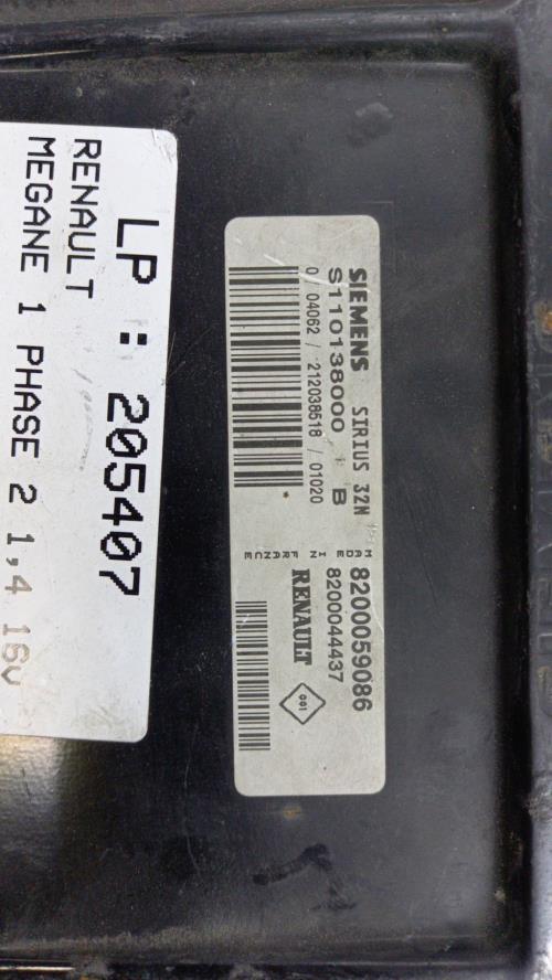Image Calculateur moteur - RENAULT MEGANE 1
