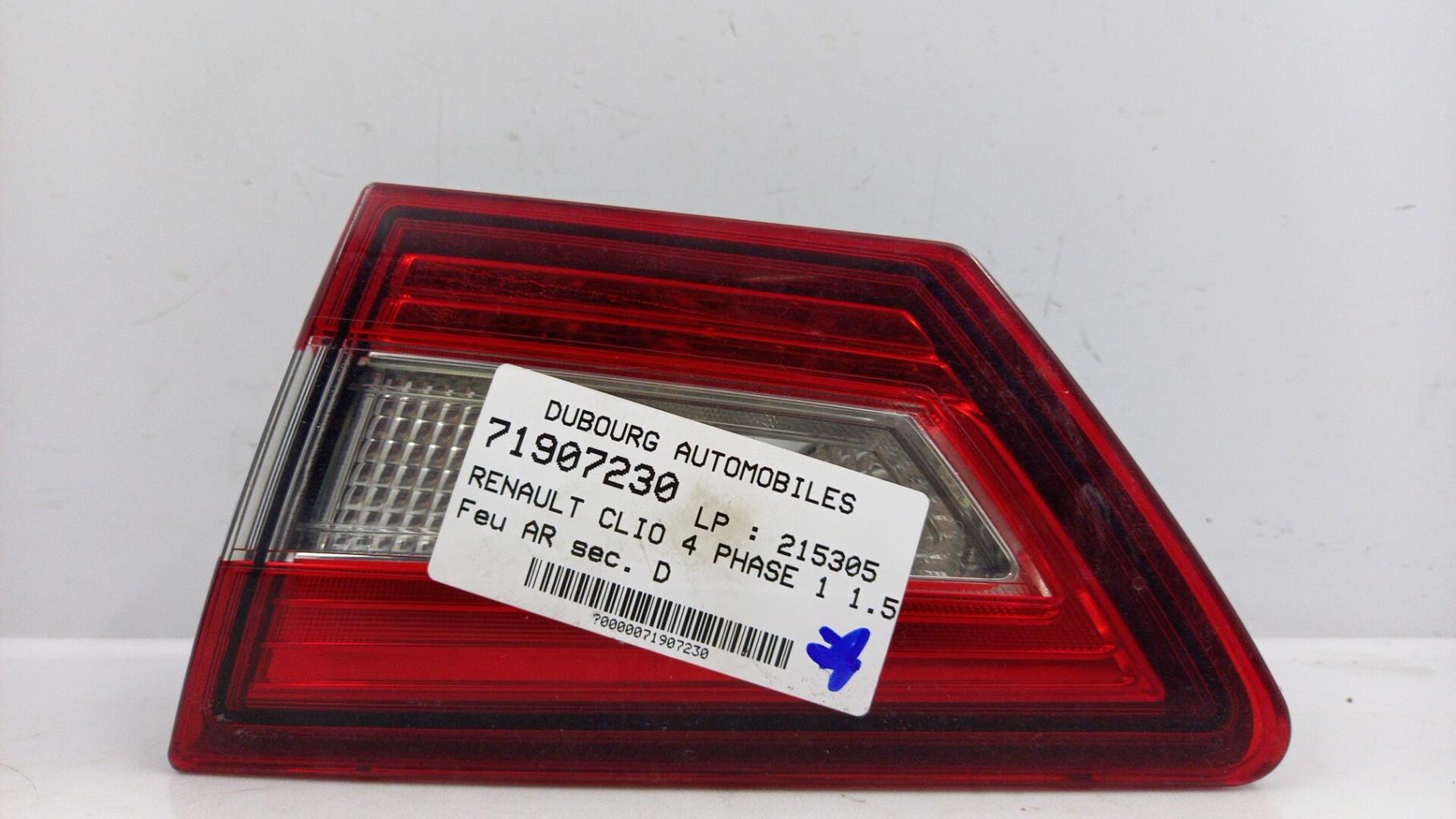 Feu arriere secondaire droit (feux) RENAULT CLIO 4 PHASE 1 Diesel - 1