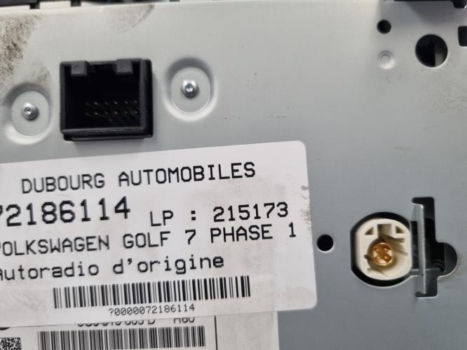 Image Autoradio d'origine - VOLKSWAGEN GOLF 7