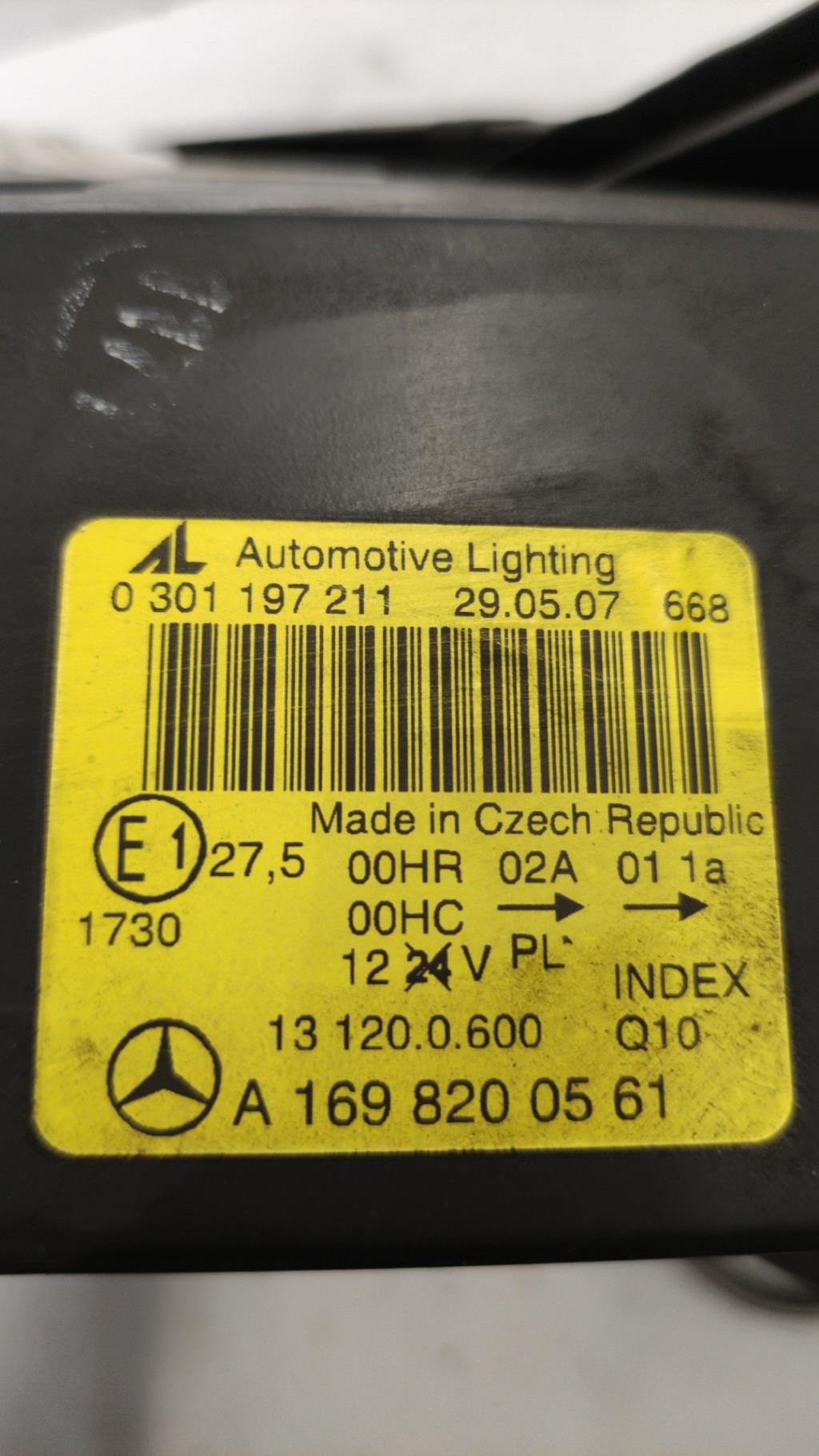 Gruppo ottico anteriore principale sinistro (luci)(faro) MERCEDES CLASSE A 169 PHASE 1 Gasolina - 1