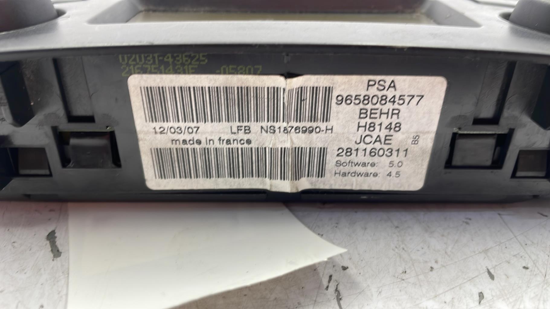 Commande chauffage CITROEN C4 1 PHASE 1 Diesel - 1
