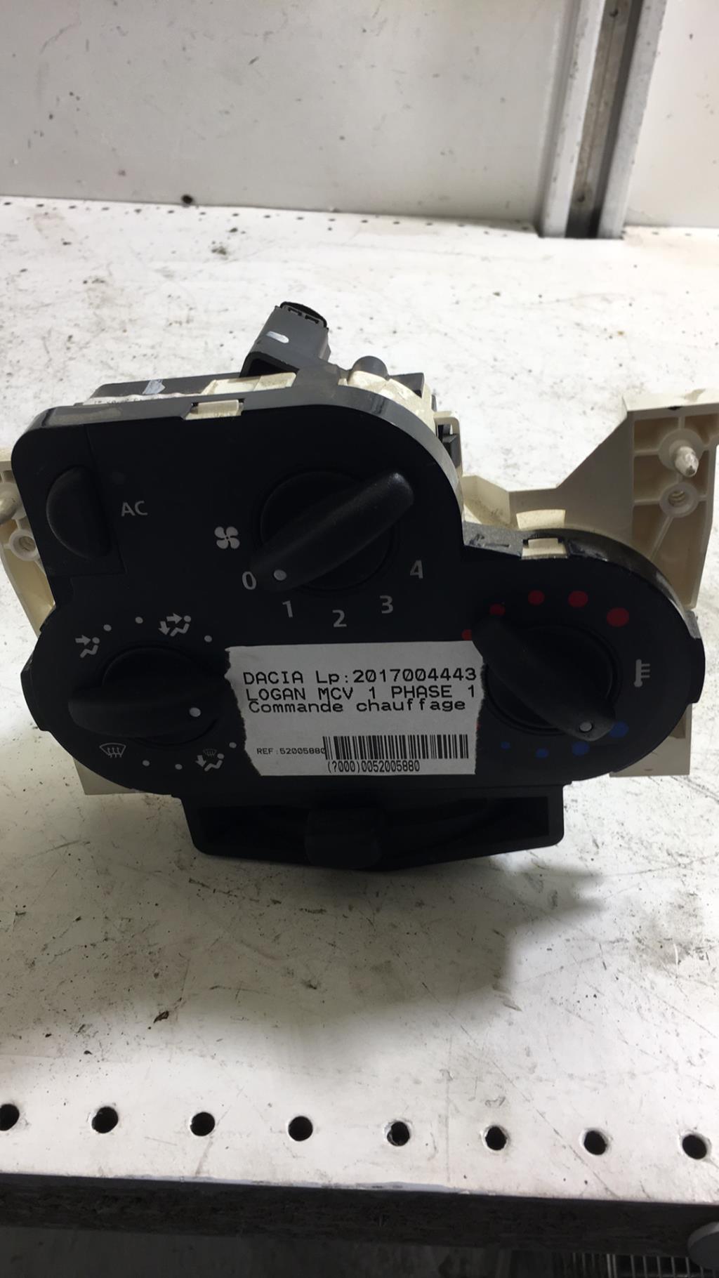 Commande chauffage DACIA LOGAN MCV 1 PHASE 1 BREAK Diesel - 1