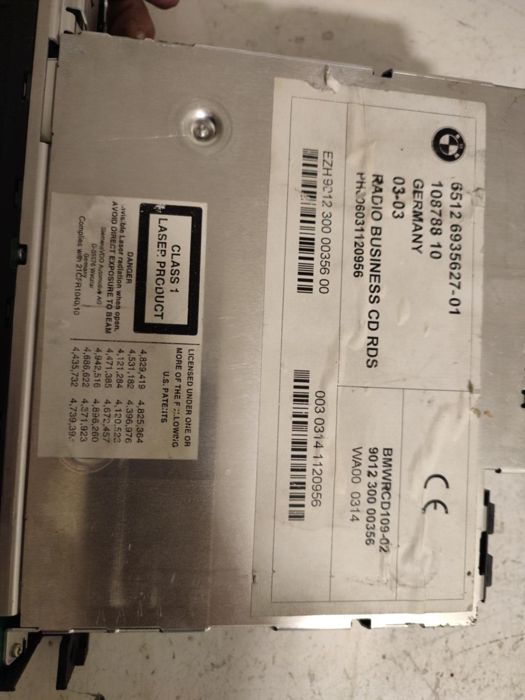 Autoradio d'origine BMW SERIE 3 E46 PHASE 1 Diesel - 1