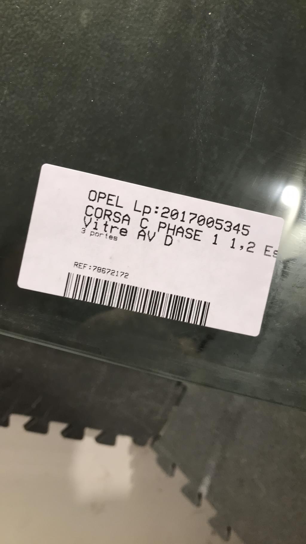 Vitre avant droit OPEL CORSA C PHASE 1 Essence - 1