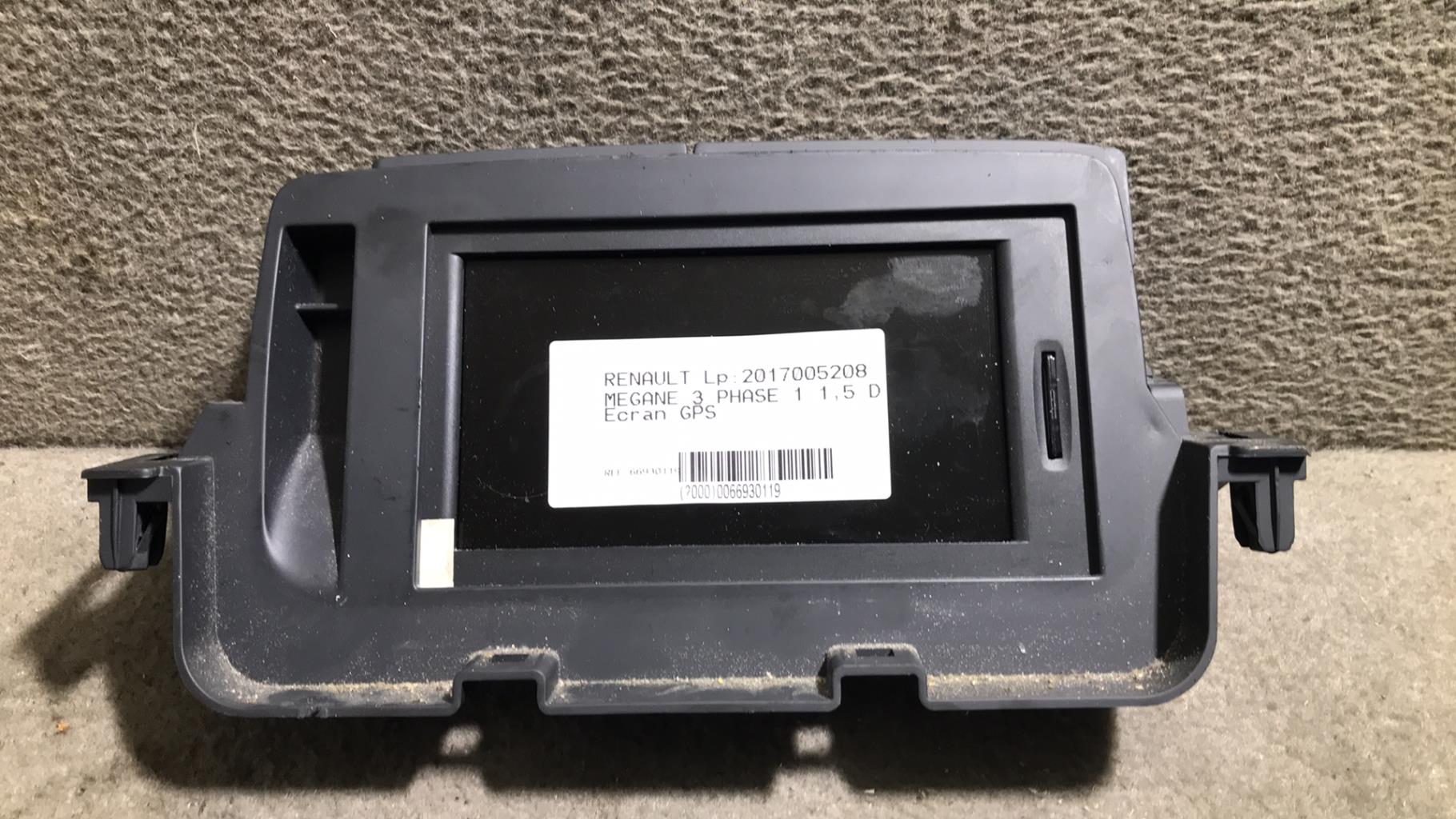 Ecran GPS RENAULT MEGANE 3 PHASE 1 Diesel - 1