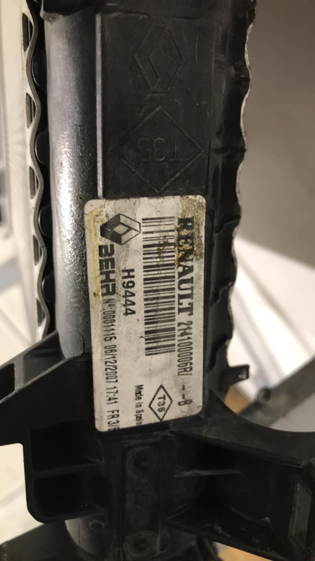 Radiateur eau RENAULT LAGUNA 3 PHASE 1 Diesel - 1