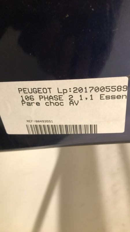 Pare choc avant PEUGEOT 106 PHASE 2 Essence - 1