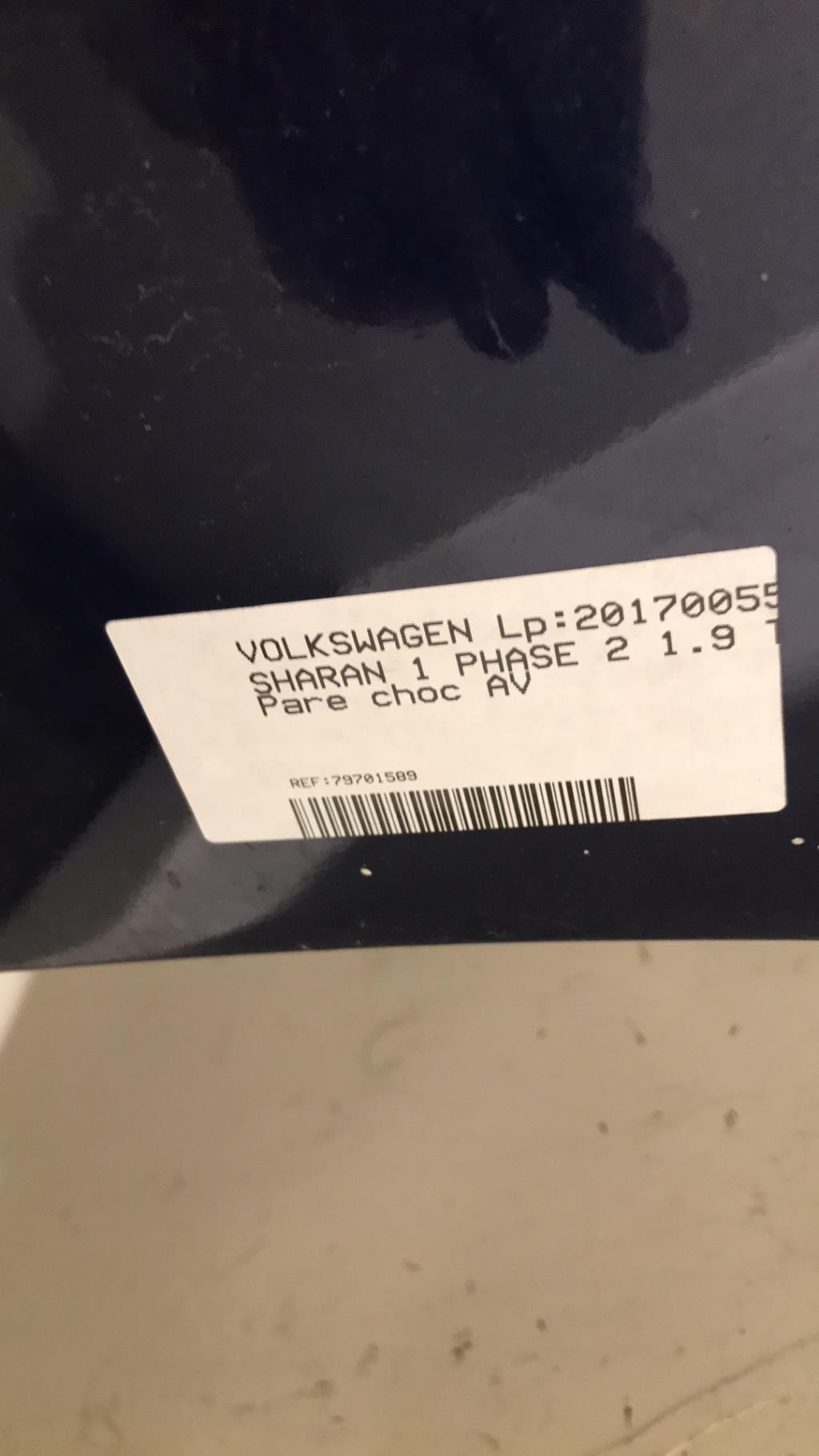 Pare choc avant VOLKSWAGEN SHARAN 1 PHASE 2 Diesel - 1