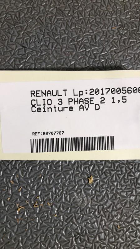 Ceinture avant droit RENAULT CLIO 3 PHASE 2  - 1