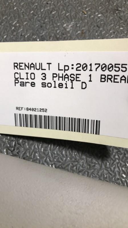 Pare soleil droit RENAULT CLIO 3 PHASE 1 BREAK Diesel - 1